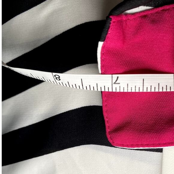 Banana Republic Black & White Striped Button Down Shirt - Picture 8 of 14